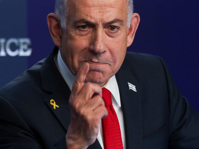 Prime Minister Benjamin Netanyahu accused France, Nice Britain and Canada to encourage the “mass murderers” of Hamas