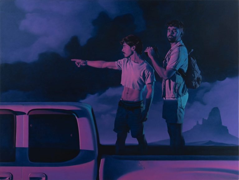 Esa Alfredo’s oil work mix mysterious narratives with “Miami Vice” Noir – Colossal