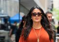 Salma Hayek proves burnt orange and mint inexperienced are a successful mixture