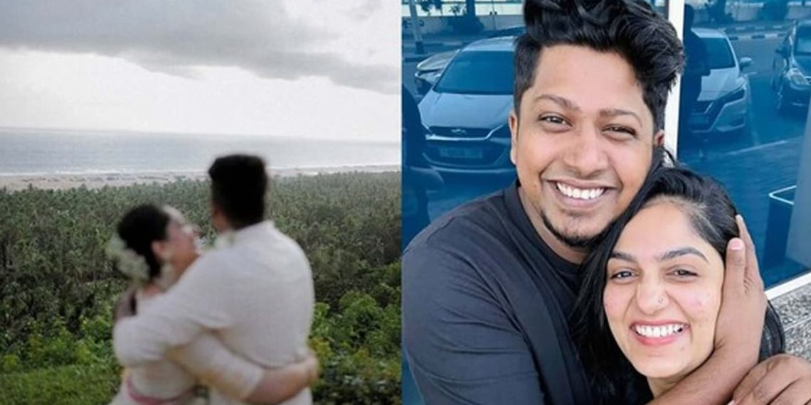 Actor Arya Babu proclaims engagement to Sibin Benjamin, shares pic on-line