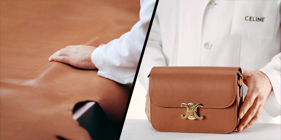 The making of Celine’s Classique Triomphe bag