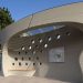 Colarch varieties concrete, 3D printed bus station in Slovakia