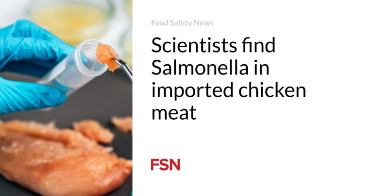 Scientists discover Salmonella in imported rooster meat