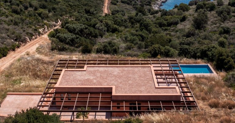 Cateno’s clay home has the mountains and sea views on the Greek island