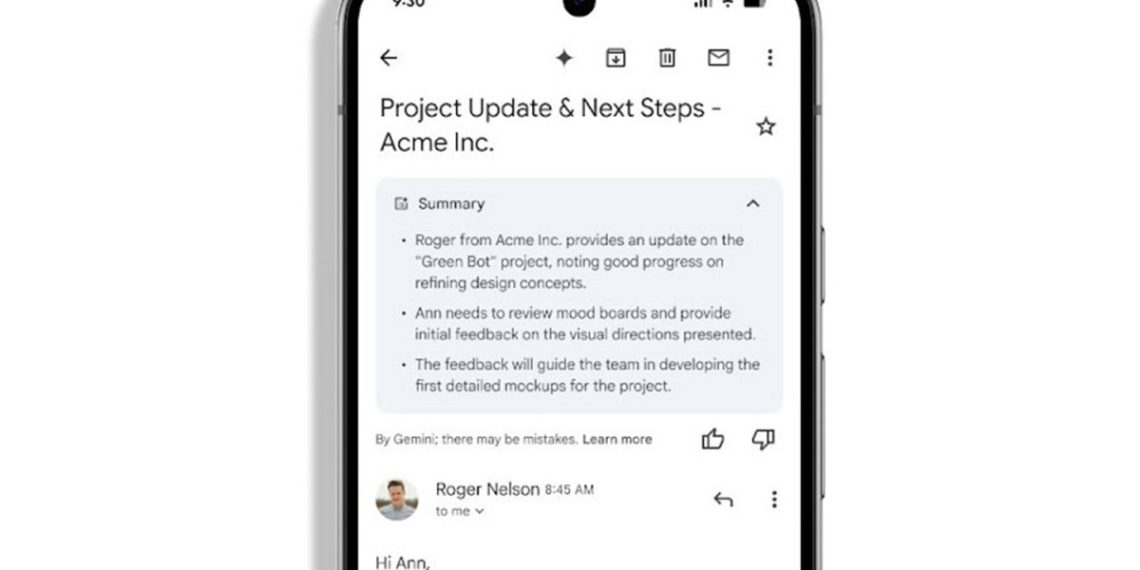 AI AI gmail summaries now seem routinely