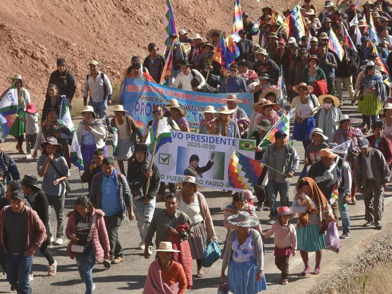 A caravan begins in Bolivia in favor of registering Evo Morales’ presidential candidacy, regardless of a call it prohibits