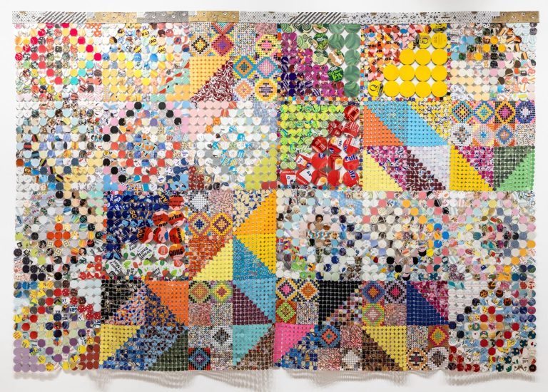 Packaging and labels thrown discover new life within the vibration of Kelly Kozma’s Patchworks – Colossal