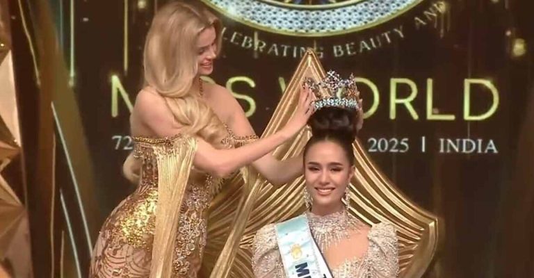 Thailand’s Opal Suchata Chuangsri topped Miss World 2025 in Hyderabad