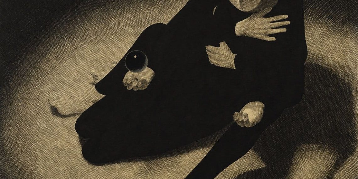 Metaphysical interactions happen in Moonassi – Colossal’s “Thoughts Illustrations”