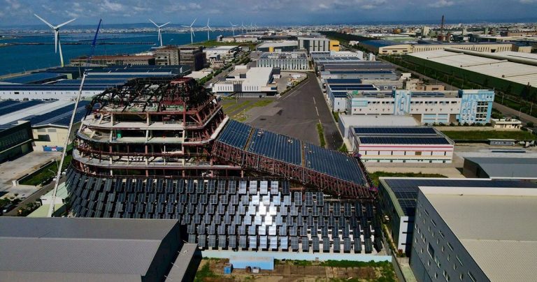 Photo voltaic panel pores and skin is printed as Solar Rock’s Mvrdv rises in Taiwan