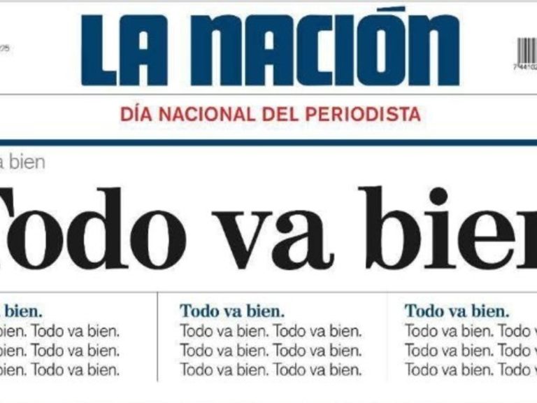 “The whole lot goes properly”, the hanging cowl of a newspaper to criticize authoritarian presidents