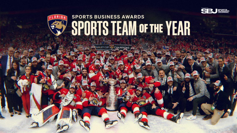 Florida Panthers known as “Sport Workforce of the 12 months” on the 18th Anual Sports activities Enterprise Journal Sports activities Enterprise Awards