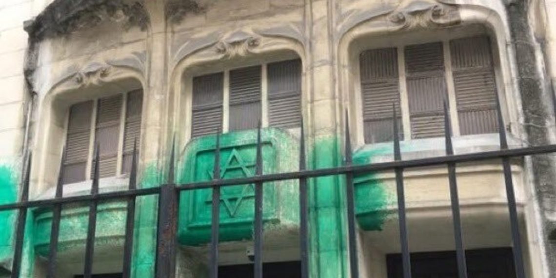 They vandalized the Holocaust Memorial and a few synagogue in the midst of the Macron-Israel pressure