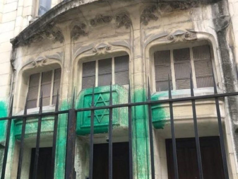 They vandalized the Holocaust Memorial and a few synagogue in the midst of the Macron-Israel pressure
