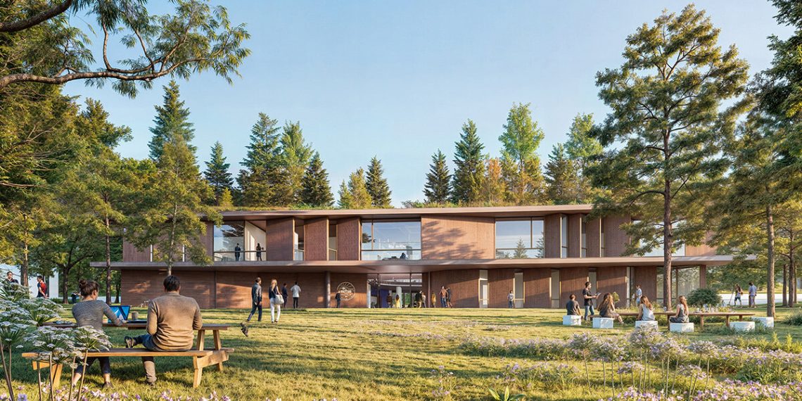 Rotative facade panels Protect Pila constructing for Anatolia Faculty in Thessaloniki, Greece