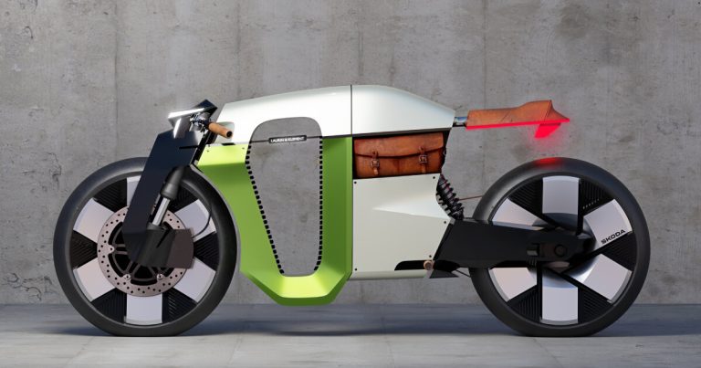Škoda affords futuristic and electrical motorbike in 1899 Slavia B
