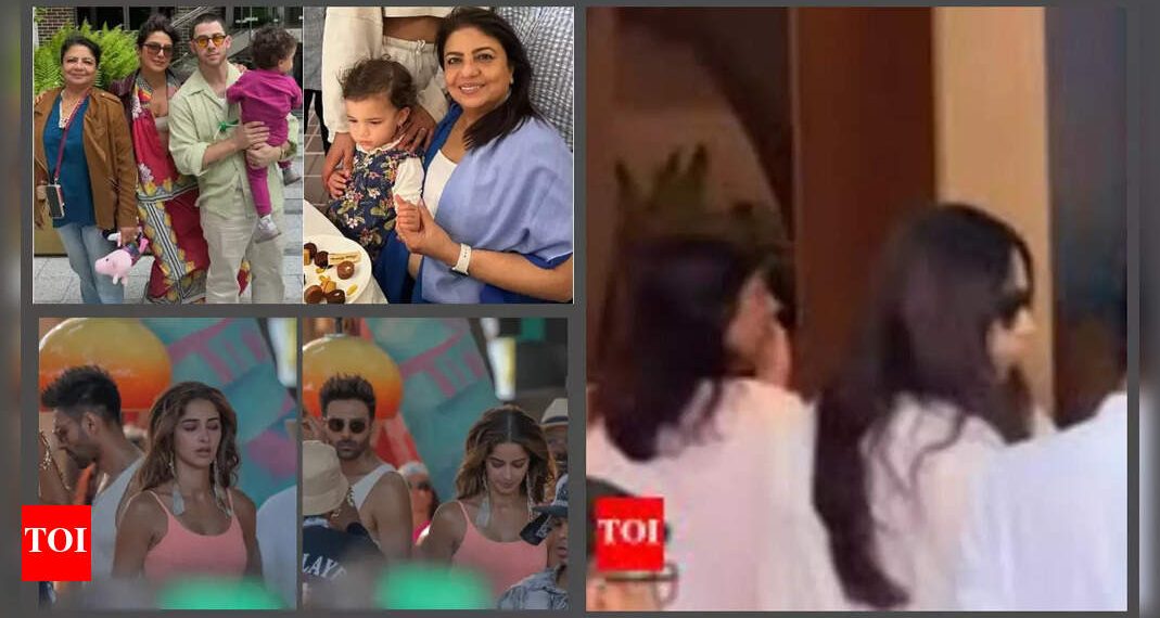 Karisma Kapoor, youngsters Samaira-Kiaan supply floral tributes to Sunjay Kapur at his funeral, Kartik Aaryan and Ananya Panday trolled for his or her tan seems: Prime 5 information |