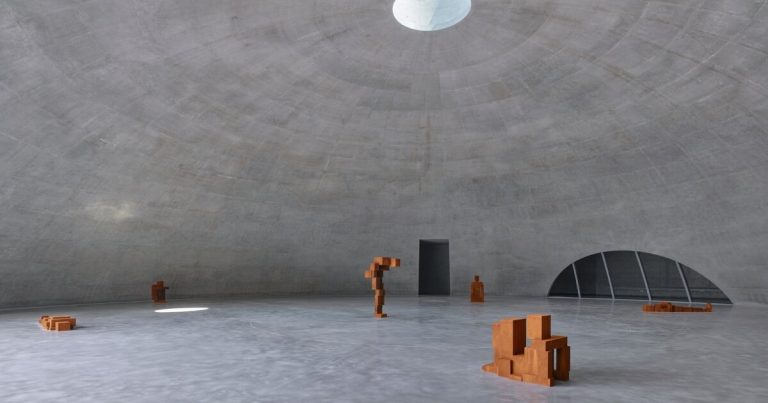 Tadao Ando’s concrete dome for Antony Gormley exhibition in Korea