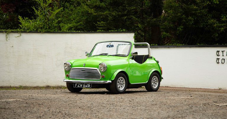 Leyland Mini Shorty 1978 is a playful research in automobile type