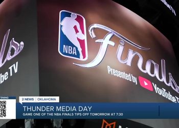 2 Information Sports activities at Thunder NBA Finals Media Day – Yahoo