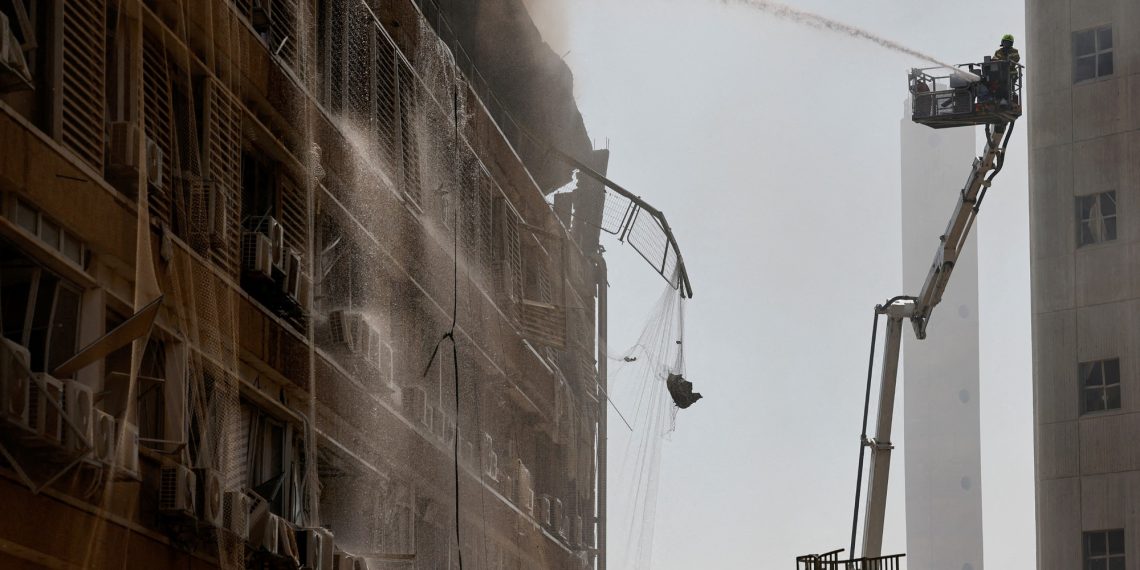 This was the second when the Iranian rocket impacts the Soroka Hospital in Beerscheba