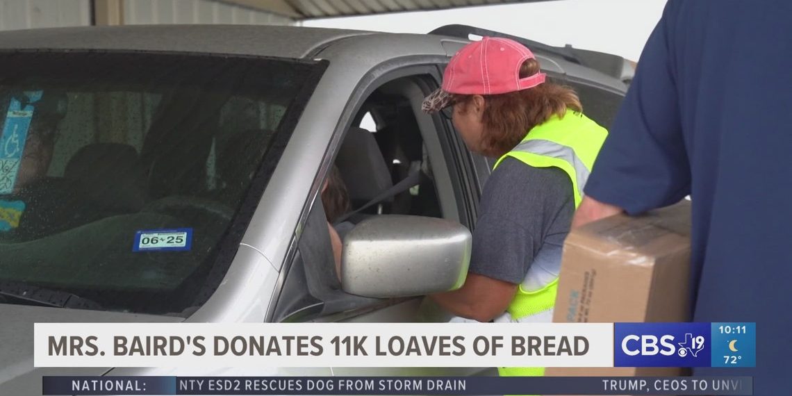 Mrs. Baird’s donates 1000’s of loaves to East Texas Meals Financial institution