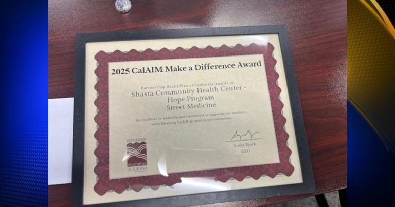 Shasta Neighborhood Well being Heart wins 2025 CALAIM Make a Distinction Award, will get $10,000 award for program | Information