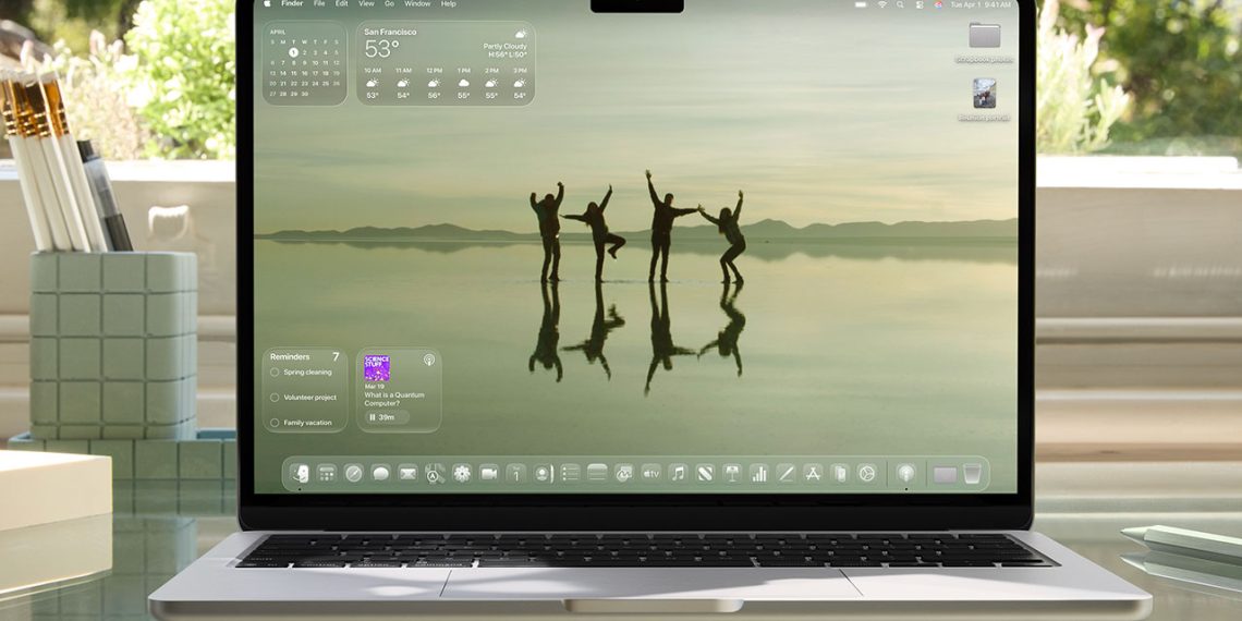 Apple returns to a liquid -glass -stratified software program design