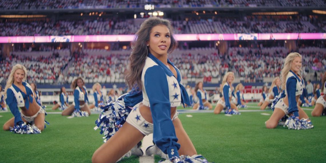 The place Chandi Dayle Stands With Dallas Cowboys Cheerleaders Now