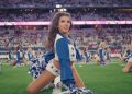 The place Chandi Dayle Stands With Dallas Cowboys Cheerleaders Now