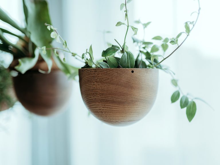 The neck presents a suspended plant that feels missing in weight