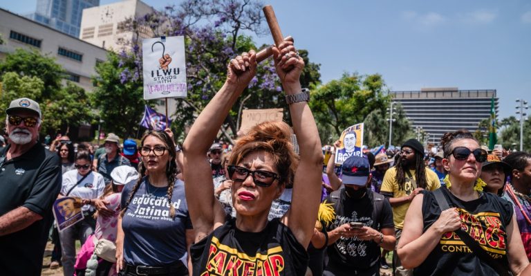 A day of anti-Ice protests in pictures