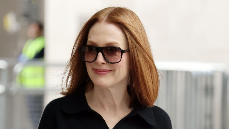 Julianne Moore’s studded sandals are the perfect 2025 shoe development