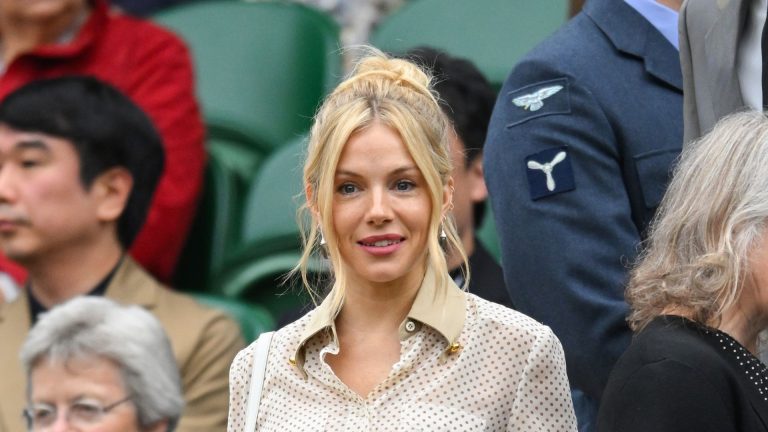Sienna Miller’s timeless polka dot outfit was good for Wimbledon