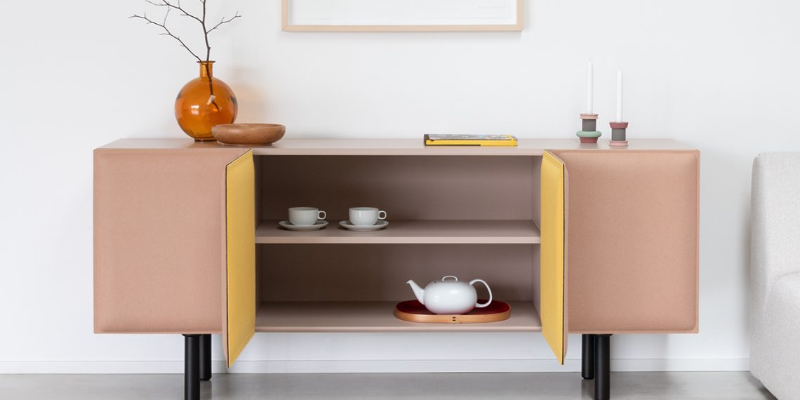 Tacito SideBoard of Alessandro Stabile redefines hinges