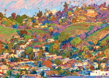 Seth Armstrong units the hills of Los Angeles Aglow in vibrant oil – Colossal work