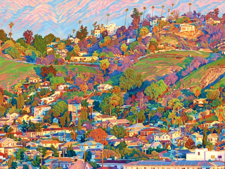 Seth Armstrong units the hills of Los Angeles Aglow in vibrant oil – Colossal work