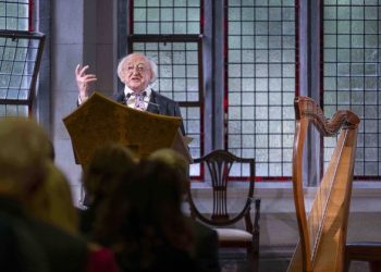 Growing the settlements within the West Financial institution “so clearly due to the worldwide regulation that it requires refuting,” says President Michael D Higgins