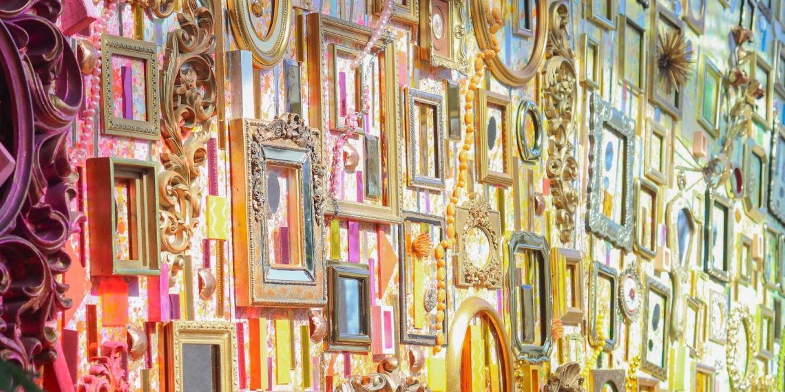 In tapestries with immersive media, Lillian Blades displays on the mannequin and presence-colosal