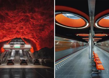 Thibault Durtel captures the symmetry of European subway stations