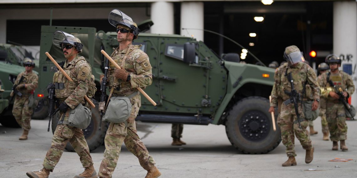 To an unprecedented extent, Donald Trump sends the Nationwide Guard to Los Angeles to distribute a protest for raids in opposition to immigrants