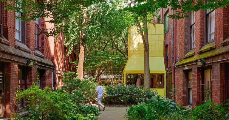 Pop-up Bar of Philadelphia reinterprets misplaced by Louis Kahn