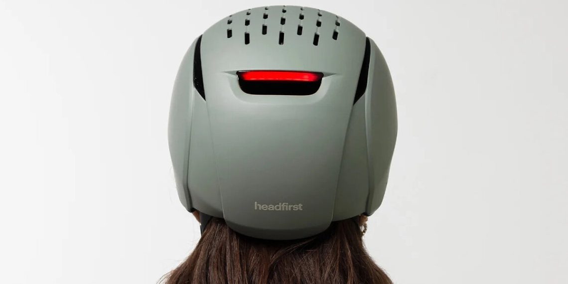 Headfirst’s self-help bicycle helmet has brilliant brake mild