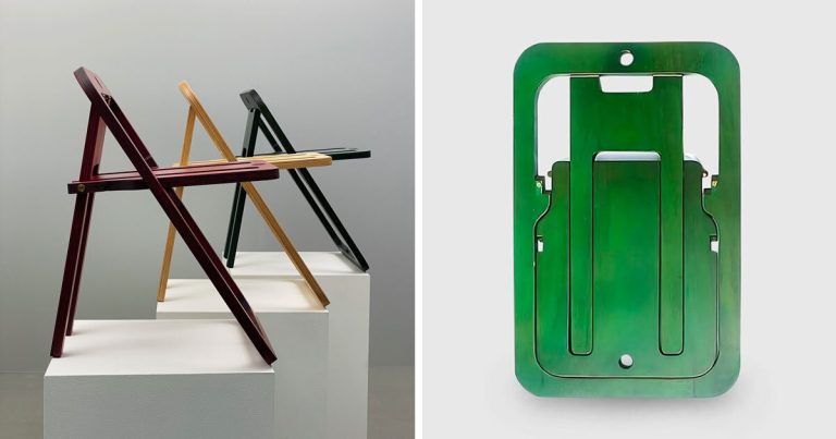 Holder objects reintroduce the long-lasting Plaka chair by Ricardo Blanco