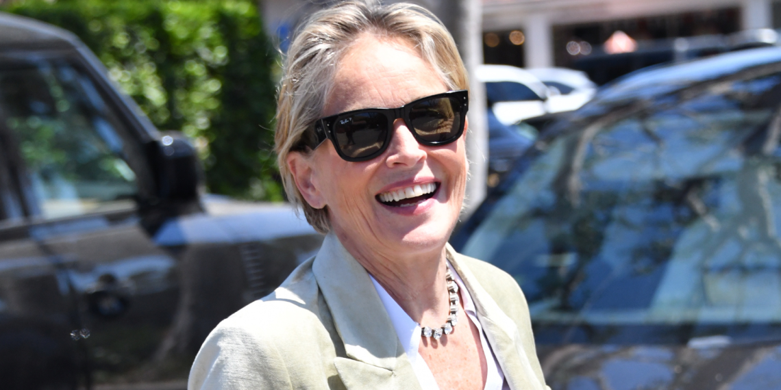 Sharon Stone’s scarf styling hack is so easy and stylish