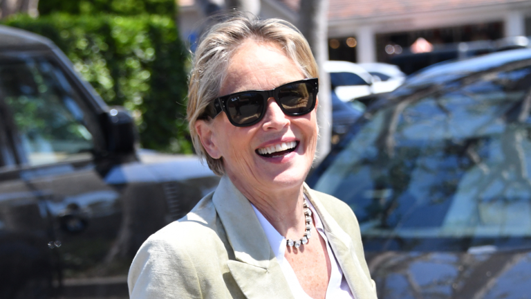 Sharon Stone’s scarf styling hack is so easy and stylish