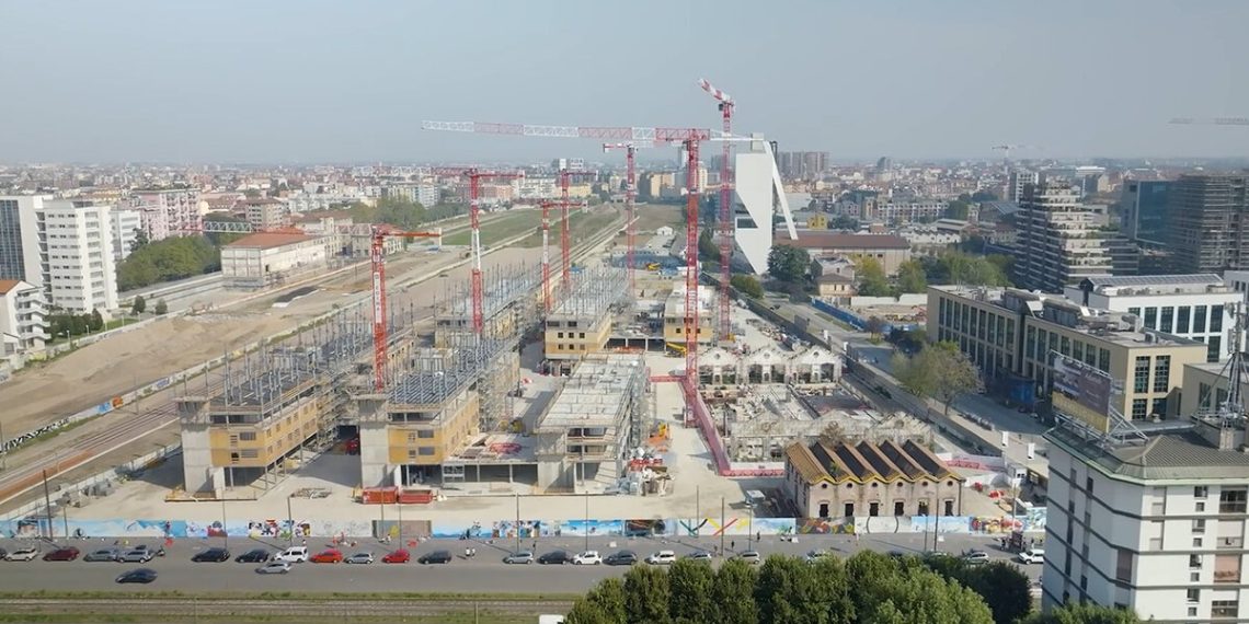 The Olympic village of Milan is approaching the top of the included dwelling
