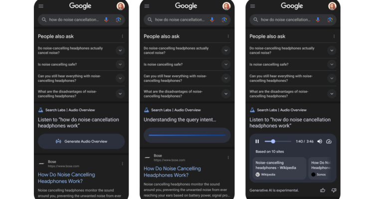 Google take a look at turns the search outcomes right into a podcast generated by AI