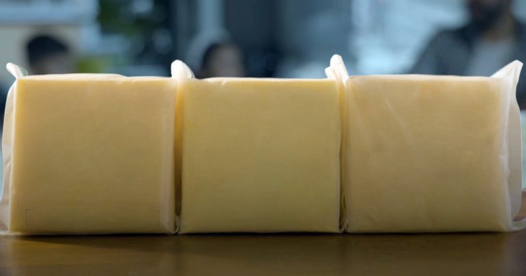 Biodegradable and plastic cheese packaging breaks down by itself
