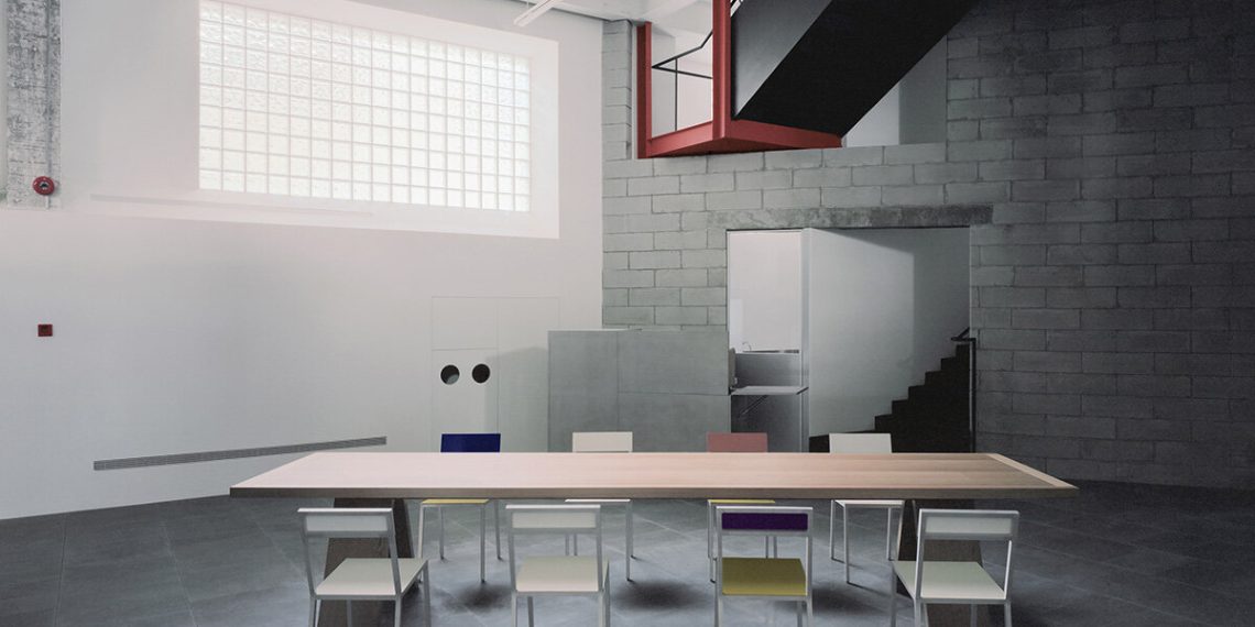 Leaving Corridor inclined Marks from Shanghai Revamp by Workshop Siyu